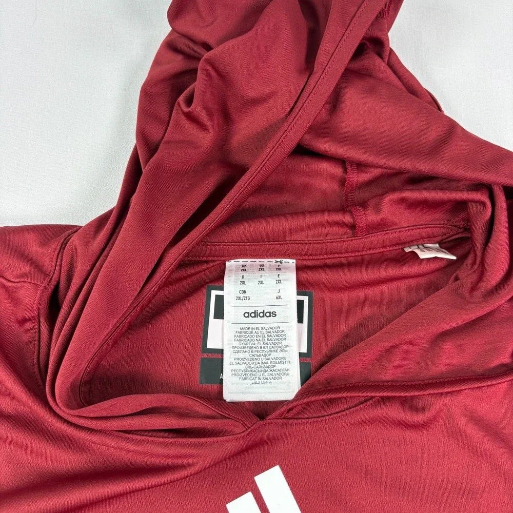 Boston College Eagles Hoodie Mens 2XL Red Adidas Player Issued Pullover NCAA